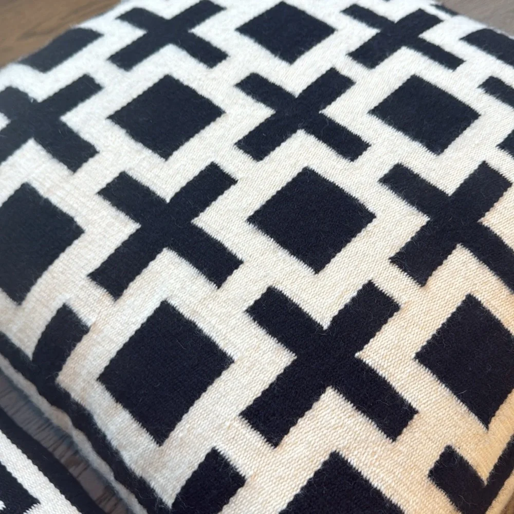 Jonathan Adler Black and White Geometric Pillows